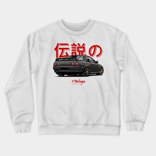 Skyline R32 GTR black Crewneck Sweatshirt